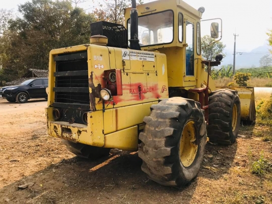 รถตักล้อยาง Komatsu 515สภาพเก่านอก ตู้เก๋ง ต่อแขนแล้ว เครื่องดีมาก
