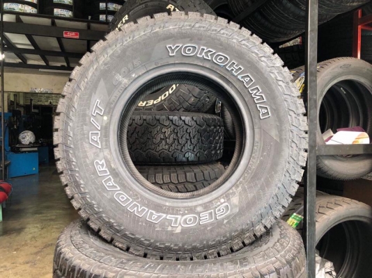 ขายยางใหม่ YOKOHAMA GEOLANDAR A/T G015 265/75R16 ปี17 ผ้าใบ10ชั้น