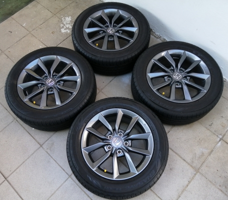 ล้อถอดป้ายแดง HONDA CIVIC FC รุ่น EL ขอบ16 พร้อมยาง Dunlop 215 55 16 ปี19