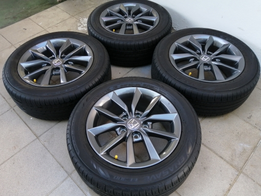 ล้อถอดป้ายแดง HONDA CIVIC FC รุ่น EL ขอบ16 พร้อมยาง Dunlop 215 55 16 ปี19
