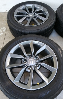 ล้อถอดป้ายแดง HONDA CIVIC FC รุ่น EL ขอบ16 พร้อมยาง Dunlop 215 55 16 ปี19