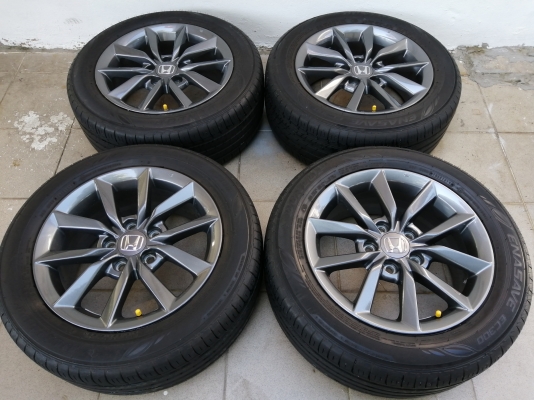 ล้อถอดป้ายแดง HONDA CIVIC FC รุ่น EL ขอบ16 พร้อมยาง Dunlop 215 55 16 ปี19