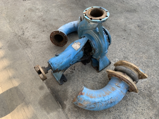 ขายหัวปั๊มน้ำหอยโข่ง Torishima by KSB made in Japan ขนาดเข้า 8นิ้ว ออก 6นิ้ว รุ่นใบพัดเหล็กหล่อ ของเดิมใส่กับมอเตอร์ 50HP. 1400rpm. ส่งน้ำไกล สภาพสวย พร้อมใช้งาน