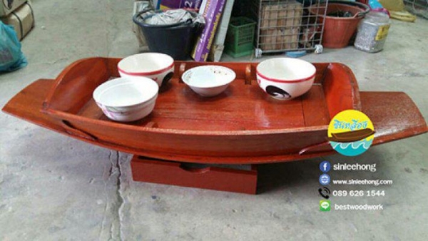 ส่งทั่วประเทศ เรือไม้ 120 ซม (แถมป้ายมงคล)