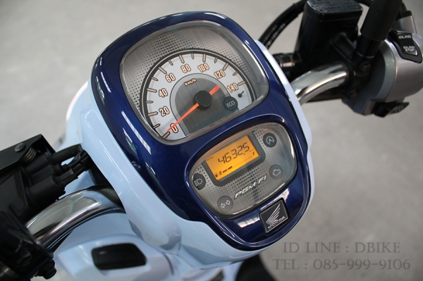 HONDA SCOOPY I รถออกธค. 2018 เลขไมล์ 4,632 กม. สี ฟ้า น้ำเงิน