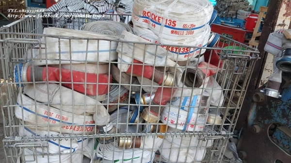 SALE FROM JAPAN **สินค้าปลดระวาง งานนำเข้า / HOSE : ท่อ / สายยาง /สายดับเพลิงแบบเส้นใหญ่ / ขนาด : 65 * 20 m.