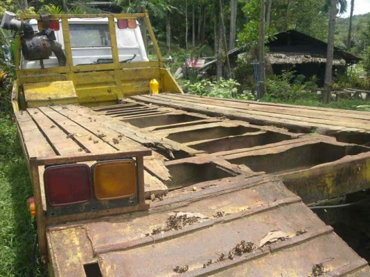 ขาย กะบะ ท้ายลาด ( บรรทุกแบคโฮ )  สนใจติดต่อ 081 - 6079515