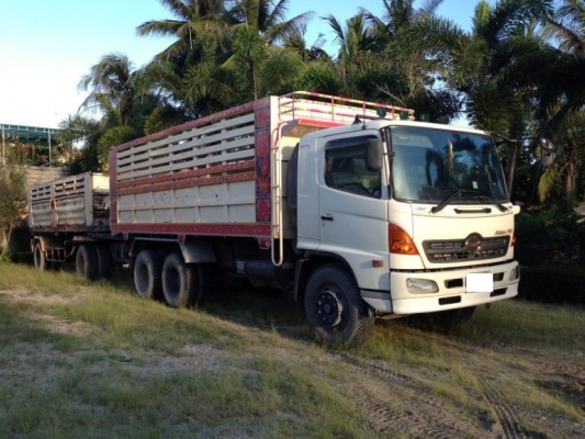 ขาย Hino Mega FM แม่ลูกดั้มพ์ 220 แรง Turbo รถใช้น้อย สภาพพร้อมใช้ โทร 088-4501277