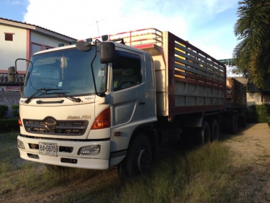 ขาย Hino Mega FM แม่ลูกดั้มพ์ 220 แรง Turbo รถใช้น้อย สภาพพร้อมใช้ โทร 088-4501277