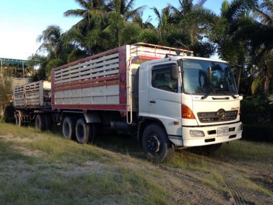 ขาย Hino Mega FM แม่ลูกดั้มพ์ 220 แรง Turbo รถใช้น้อย สภาพพร้อมใช้ โทร 088-4501277