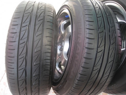 ขายล้อแม็กของใหม่ W work S1  15"x7.5" 4/100 et 38 +ยางปี 10  (081-3747940)