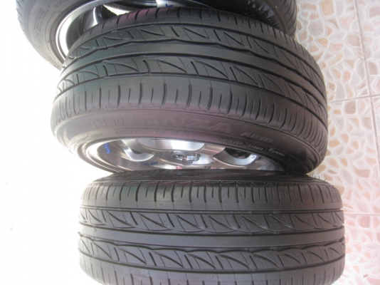 ขายล้อแม็กของใหม่ W work S1  15"x7.5" 4/100 et 38 +ยางปี 10  (081-3747940)