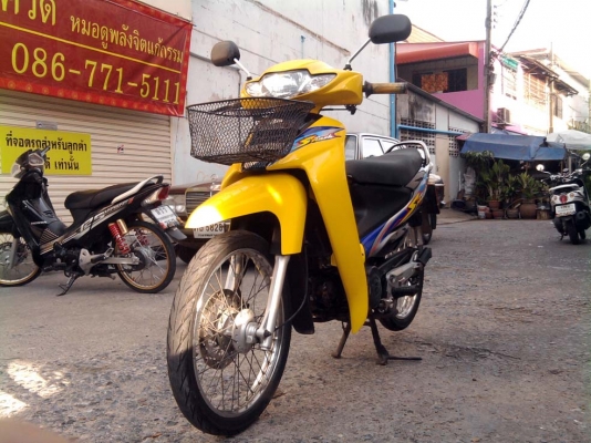 ขออนุญาติขาย  Suzuki Smash 110 cc. ดิสเบรคหน้า สีเหลืองดำ