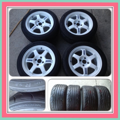 ขายแม็กมือ2 ขอบ 15 TE37 ก้านตรง 4 รู100 +ยางซิ่ง ราคา 10,900 บาท ถูกเวอร์