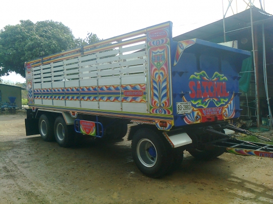 ขายหางพ่วง3คานไม่ดั้ม ยาว 7.50 สูง1.70