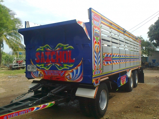 ขายหางพ่วง3คานไม่ดั้ม ยาว 7.50 สูง1.70