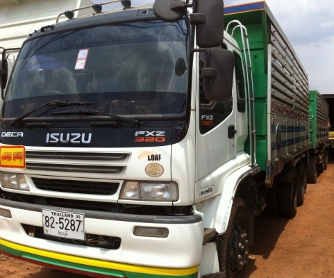 ISUZU DECA FXZ 320 HP EURO2 MAXLOAD ปี 50 รถพ่วงแม่+ลูก กระบะดั๊มพ์มิเนียมของอู่ส.ส่งเสริมชลบุรีทั้งแม่ทั้งลูก ลูก 3 เพลาดั๊มพ์ความยาว 7 เมตรสวยมาก เครื่องแน่นแรงดี ภายในเก๋งอุปกรณ์อำนวยความสะดวกครบครัน ช่วงล่างยางสภาพดีทั้งแม่ลูกประมาณ 80\% พร้อมบรรทุกพร้
