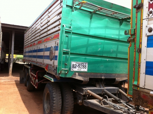 ISUZU DECA FXZ 320 HP EURO2 MAXLOAD ปี 50 รถพ่วงแม่+ลูก กระบะดั๊มพ์มิเนียมของอู่ส.ส่งเสริมชลบุรีทั้งแม่ทั้งลูก ลูก 3 เพลาดั๊มพ์ความยาว 7 เมตรสวยมาก เครื่องแน่นแรงดี ภายในเก๋งอุปกรณ์อำนวยความสะดวกครบครัน ช่วงล่างยางสภาพดีทั้งแม่ลูกประมาณ 80\% พร้อมบรรทุกพร้