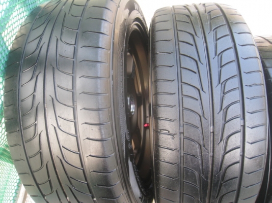 ขายล้อแม็กใหม่ te37v 15"x7" et20 4รู100 + ยาง ปี10 (081-3747940)