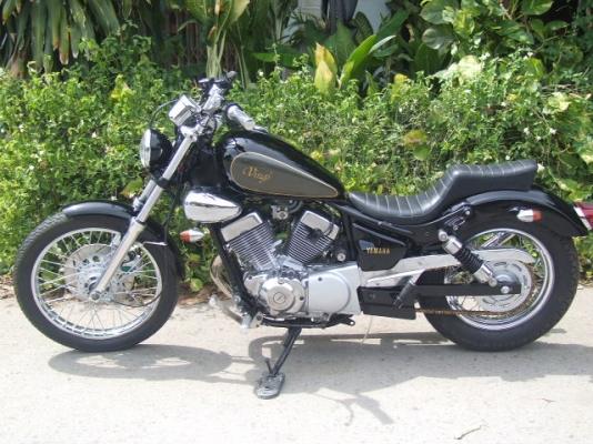 ขาย VIRAGO 250 ปี93-94 ประกอบใหม่ เก็บงานแล้ว สีใหม่ทูโทน ขาย VIRAGO 250 ปี93-94 ประกอบใหม่ เก็บงานแล้ว สีใหม่ทูโทน