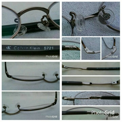 แว่นสายตาอเมริกันวงรีเล็กของ 'คาลวิน ไคลน์' ตัวแท้ ! กรอบราชสีห์เงิน ก้านขาโลหะหุ้มอะซีเทต เลนส์มัลติโค้ทคุณภาพสูง ค่าสายตา +175 Authentic CALVIN KLEIN handmade in USA แว่นสายตาอเมริกันวงรีเล็กของ 'คาลวิน ไคลน์' ตัวแท้ ! กรอบราชสีห์เงิน ก้านขาโลหะหุ้มอะซีเทต เลนส์มัลติโค้ทคุณภาพสูง ค่าสายตา +175 Authentic CALVIN KLEIN handmade in USA