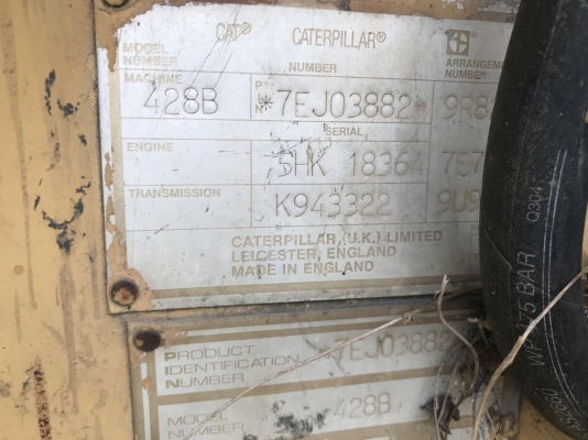ขายซาก Cat 428B ไม่มีเครื่อง นอกนั้นอุปกรณ์ครบ ขายซาก Cat 428B ไม่มีเครื่อง นอกนั้นอุปกรณ์ครบ