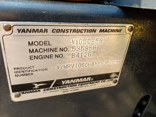ขาย YANMAR VIO 50-5B เก่านอกแท้ เดิมๆๆสภาพสวยสภาพสวยใช้งายมาน้อย โทร 089-3818694จ๊อย..