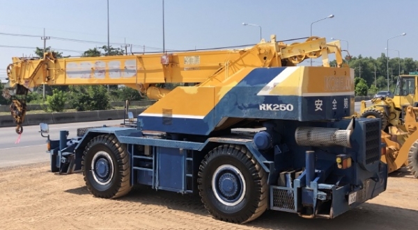 ขายรถเครน KOBELCO RK250 (ขนาด 25 ตัน) นำเข้าเองจากญี่ปุ่น สภาพสวยพร้อมใช้งาน มีVDOการทำงานครับ ขายรถเครน KOBELCO RK250 (ขนาด 25 ตัน) นำเข้าเองจากญี่ปุ่น สภาพสวยพร้อมใช้งาน มีVDOการทำงานครับ