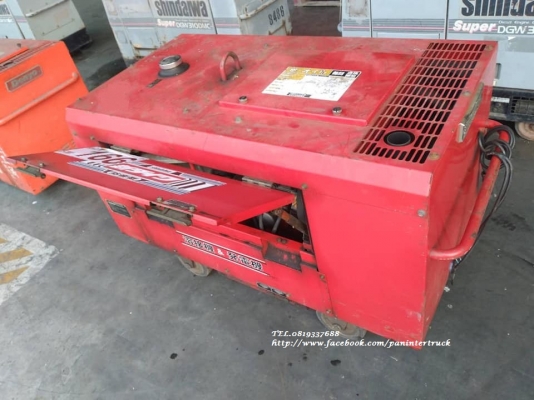 SALE FROM JAPAN เครื่องเชื่อมพร้อมชุดปั่นไฟSHINDAIWA -DGW280MT เครื่องยนต์ดีเซล3 สูบ (ทดสอบแล้วใช้งานได้จริง /มี VDO.การทำงาน)