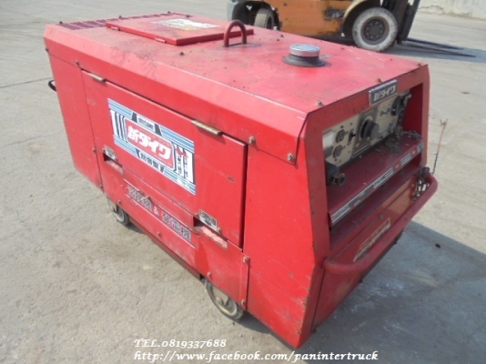 SALE FROM JAPAN เครื่องเชื่อมพร้อมชุดปั่นไฟSHINDAIWA -DGW280MT เครื่องยนต์ดีเซล3 สูบ (ทดสอบแล้วใช้งานได้จริง /มี VDO.การทำงาน)