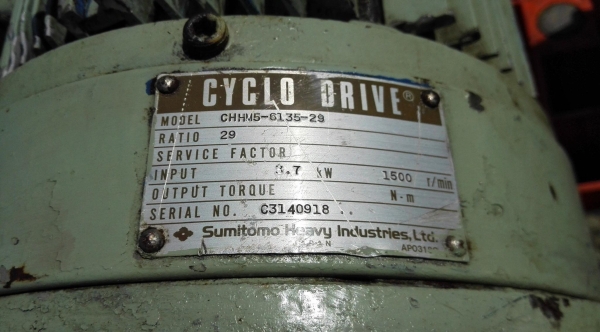 มอเตอร์เกียร์ทดญี่ปุ่น SUMITOMO JAPAN ขนาด 2 / 3 / 5 HP อัตราทด 1:29 (50 rpm) 380V รอบทดเดียวกันหมด 