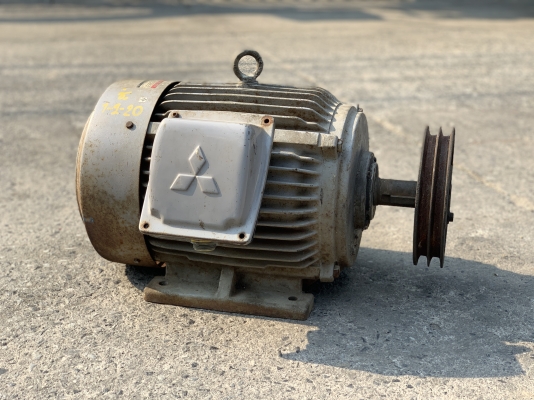 ขายมอเตอร์ไฟฟ้า Mitsubishi 15HP. 380V 1450rpm. สภาพดีเดิมๆ หมุนนิ่ม พร้อมใช้งาน