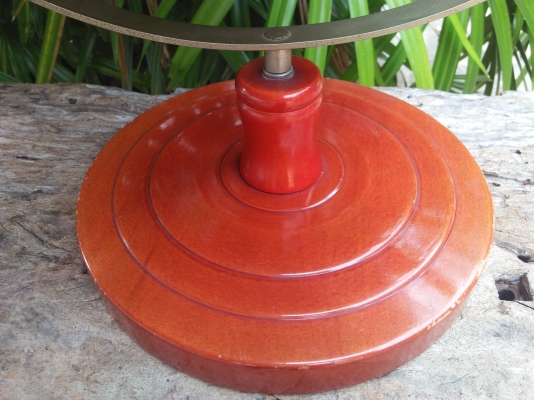 ลูกโลกตั้งโต๊ะเก่า ภาษาญี่ปุ่น ฐานไม้กลึง ขนาดใหญ่ เอาไปตั้งโชว์ แต่งบ้าน จัดมุมตกแต่งร้านกาแฟ