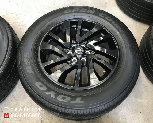 แม็กป้ายแดง Nissan Navara Caliber NP300 Black Edition ขอบ 18 พร้อมยางใหม่ป้ายแดง 255-60-18 Toyo ปลายปี 19 สวยกริ๊บ แม็กป้ายแดง Nissan Navara Caliber NP300 Black Edition ขอบ 18 พร้อมยางใหม่ป้ายแดง 255-60-18 Toyo ปลายปี 19 สวยกริ๊บ