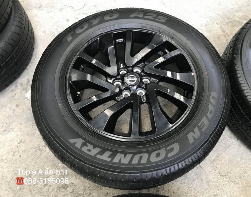 แม็กป้ายแดง Nissan Navara Caliber NP300 Black Edition ขอบ 18 พร้อมยางใหม่ป้ายแดง 255-60-18 Toyo ปลายปี 19 สวยกริ๊บ แม็กป้ายแดง Nissan Navara Caliber NP300 Black Edition ขอบ 18 พร้อมยางใหม่ป้ายแดง 255-60-18 Toyo ปลายปี 19 สวยกริ๊บ