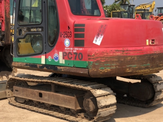ขายรถขุด KOMATSU PC70-7 อาร์มยาวพิเศษ ลายหัวกระแทก นำเข้าเองจากญี่ปุ่น สภาพสวยพร้อมใช้ มีVDOการทำงาน