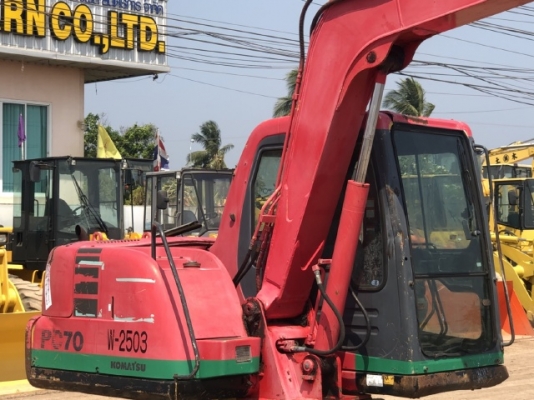 ขายรถขุด KOMATSU PC70-7 อาร์มยาวพิเศษ ลายหัวกระแทก นำเข้าเองจากญี่ปุ่น สภาพสวยพร้อมใช้ มีVDOการทำงาน