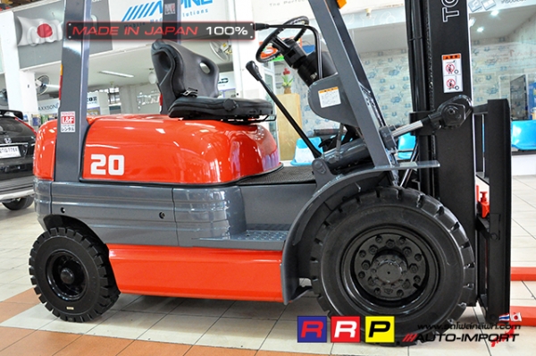 ขายรถโฟล์คลิฟท์มือสอง TOYOTA รุ่น 6FG20-31347 นำเข้าจากประเทศญี่ปุ่น 100\% ไม่เคยใช้งานในไทย