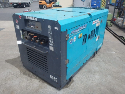 เครื่องปั๊มลม 265CFM Airman PDS265S นำเข้าจากญี่ปุ่น โทร. 080-6565422 (หนิง)