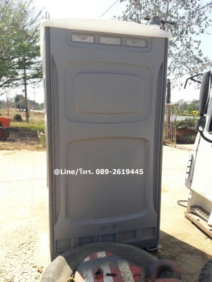 ขายตู้สุขาเคลื่อนที่, ห้องน้ำสำเร็จรูปพร้อมชักโครกและอ่างล้างมือ, หลังคาโค้งมน ตรงกลางเป็นสกายไลท์ (ไม่ต้องเปิดไฟตอนกลางวัน) มี่ท่อน้ำเข้า,ท่อน้ำระบายน้ำและท่อน้ำทิ้ง, สินค้าเก่านอก
