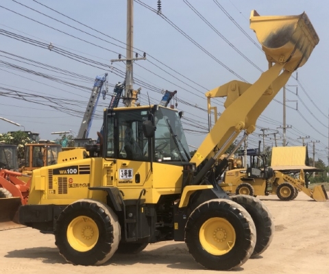 ขายรถตักล้อยาง KOMATSU WA100-5 แขนยาวพิเศษ นำเข้าเองจากญี่ปุ่น สภาพสวยพร้อมใช้งาน มีVDOการทำงานครับ
