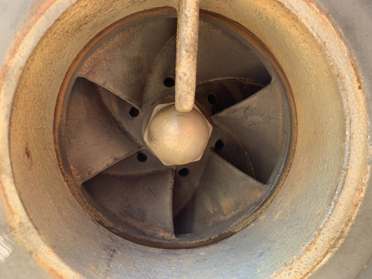 ขายหัวปั๊มน้ำหอยโข่ง GSD pump ขนาดเข้า 6นิ้ว ออก 5นิ้ว ใบพัดทองเหลือง made in Taiwan สภาพสวยใหม่มากใช้งานมาไม่นาน รุ่นใบพัดใหญ่ หมุนนิ่ม พร้อมใช้งาน