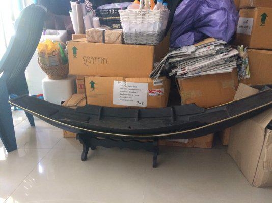 (ส่งทั่วประเทศ) เรือสำปั้นแท้ งานส่งนอก 150 ซม เหลือลำเดียว