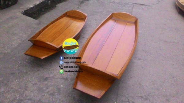 (ส่งทั่วประเทศ) เรือก๋วยเตี๋ยว เรือไม้ ยาว 150 ซม (ส่งทั่วประเทศ) เรือก๋วยเตี๋ยว เรือไม้ ยาว 150 ซม