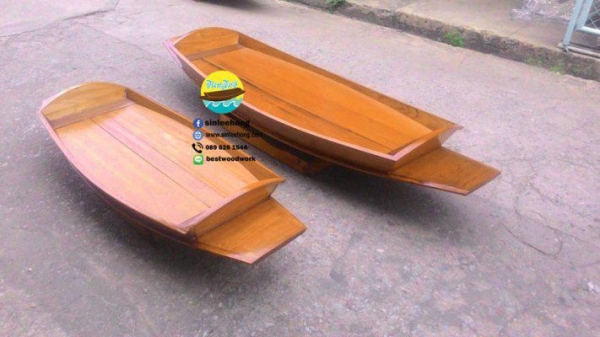 (ส่งทั่วประเทศ) เรือก๋วยเตี๋ยว เรือไม้ ยาว 150 ซม (ส่งทั่วประเทศ) เรือก๋วยเตี๋ยว เรือไม้ ยาว 150 ซม