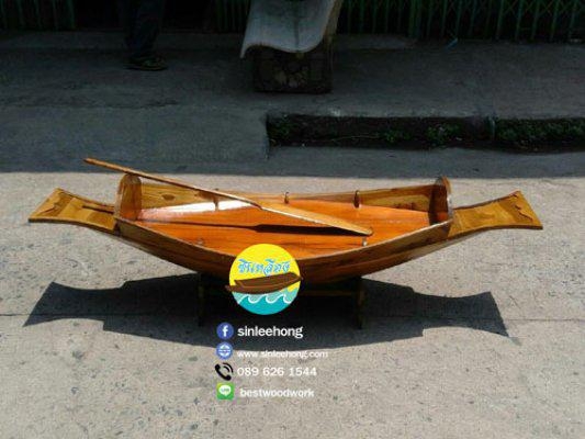 ขายเรือสำปั้น 1 เมตร มีแท่นรองตู้ (ส่งทั่วประเทศ) แถมป้ายไม้มงคล