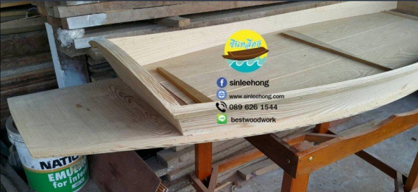 (ส่งทั่วประเทศ) เรือไม้ 150 ซม แถมป้ายมงคล (ส่งทั่วประเทศ) เรือไม้ 150 ซม แถมป้ายมงคล