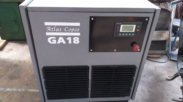 ขายถูก... ปั๊มลม Atlas Copco GA18 25 แรง 8.5 bar Made in Belgium สภาพดี ราคาถูกโคตร