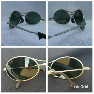 แว่นตา 'เรย์-แบน แสนสะท้าน : วงรี นักบิน โค้ง' ยูเอสเอ  ตัวแท้ !  ทศวรรษที่ '90s  สภาพวินเทจใช้งานถนอม  เลนส์กระจกคริสตัล 'ออริจินัล บี &amp; แอล เรย์ - แบน จี - 15'  Vintage B&amp;L RAY - BAN USA