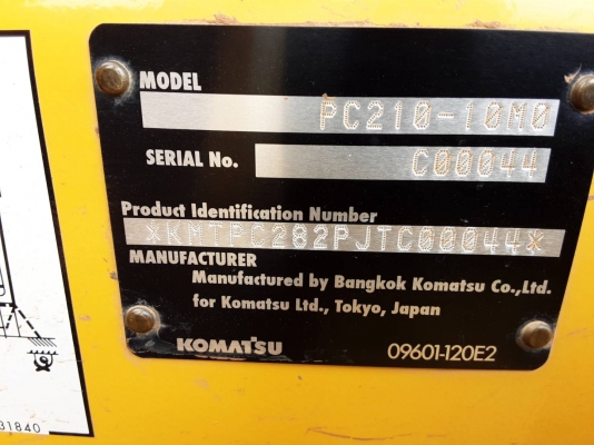 ขายดาวน์450,000 KOMATSU PC210-10MO ตัาใหม่ล่าสุดทำงาน1281ชม.บุ้งกี๋1Q ผ่อนต่ออีก35งวดๆละ100,000 ค่าเปลี่ยนสัญญา20,000 ค่าคอม20,000 ขายดาวน์450,000 KOMATSU PC210-10MO ตัาใหม่ล่าสุดทำงาน1281ชม.บุ้งกี๋1Q ผ่อนต่ออีก35งวดๆละ100,000 ค่าเปลี่ยนสัญญา20,000 ค่าคอม20,000